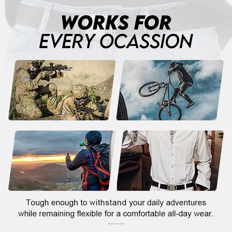 Holeless Pilot Self-Adjusting Tactical Belt✨