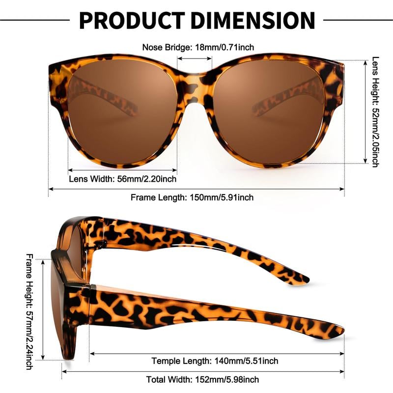 😎UV400 Protection Fit Over Glasses Sunglasses