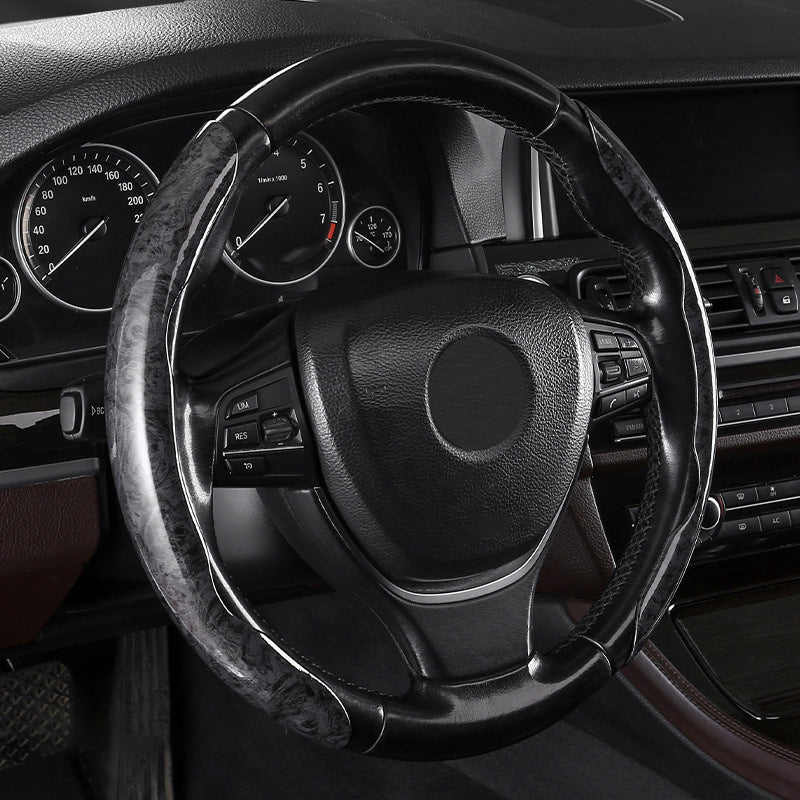 ๐๐Carbon Fiber Pattern Laser Ultra-thin Non-slip Universal Car Steering Wheel Cover