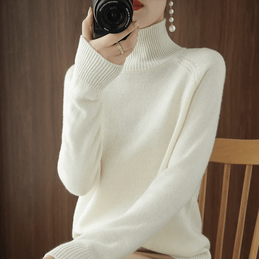đ„Women's Solid Turtleneck Knit Sweater