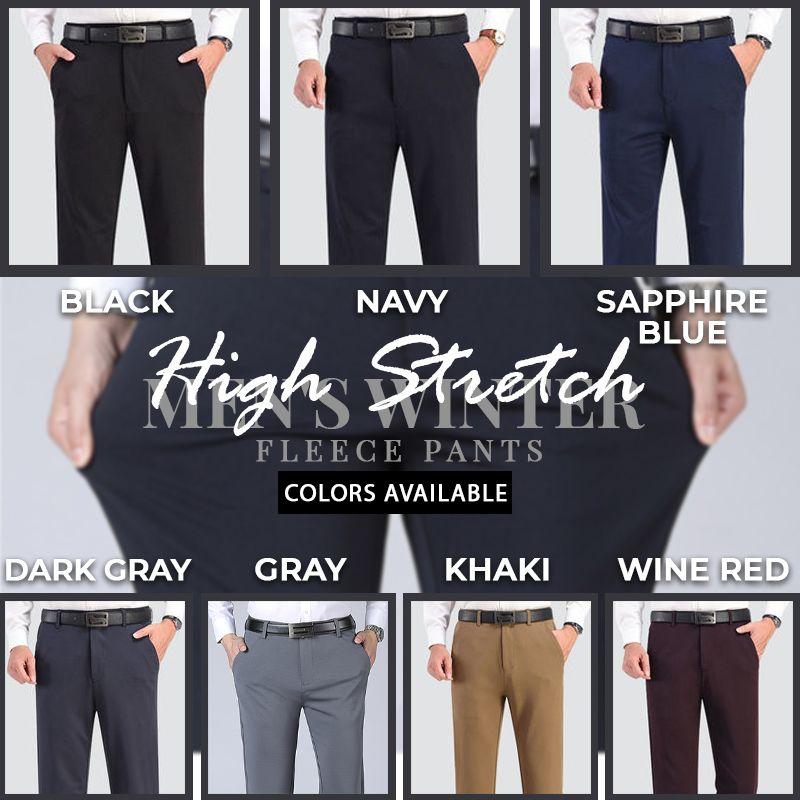 High Stretch Men's Winter Fleece Pants
