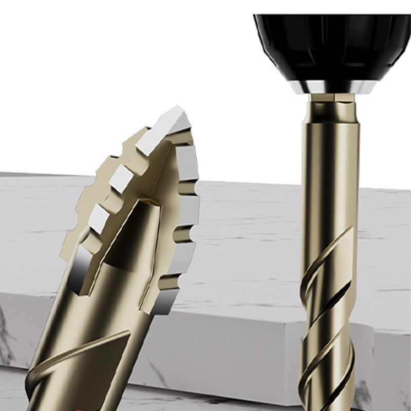 Four-Flute Sawtooth Eccentric Drill Bit 4-PCS Set