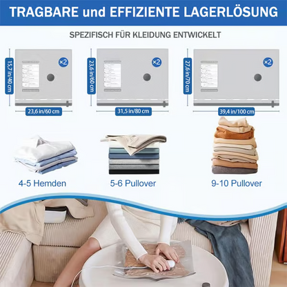 🔥6-Pack USB Electric Vacuum Compression Bags – Save Space, Travel Light!