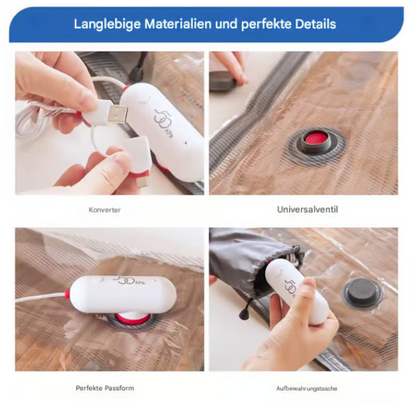 🔥6-Pack USB Electric Vacuum Compression Bags – Save Space, Travel Light!