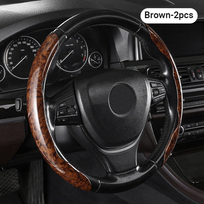 🍃🍃Carbon Fiber Pattern Laser Ultra-thin Non-slip Universal Car Steering Wheel Cover