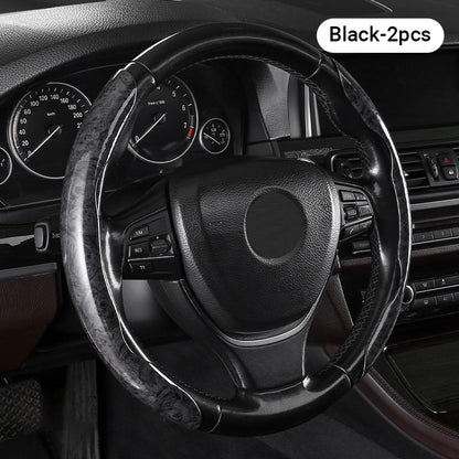 🍃🍃Carbon Fiber Pattern Laser Ultra-thin Non-slip Universal Car Steering Wheel Cover