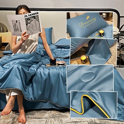 Get Ready For Summer🛏️ Summer Simple Ice Silk Quilt❄️
