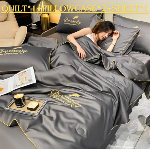 Get Ready For Summer🛏️ Summer Simple Ice Silk Quilt❄️