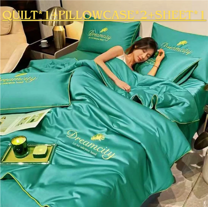 Get Ready For Summer🛏️ Summer Simple Ice Silk Quilt❄️