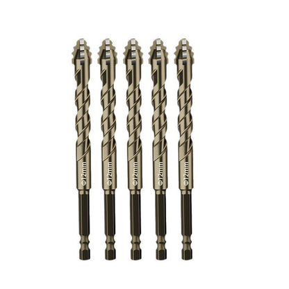 Four-Flute Sawtooth Eccentric Drill Bit 4-PCS Set