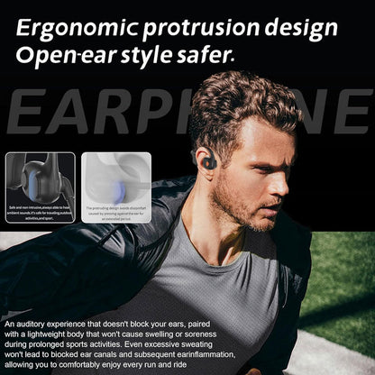 Open-Ear Bluetooth Headset with Noise-Cancelling Mic