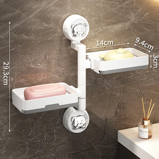 Detachable Suction Cup Soap Holder Dish