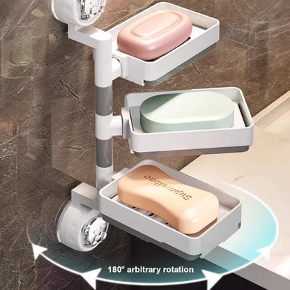 Detachable Suction Cup Soap Holder Dish