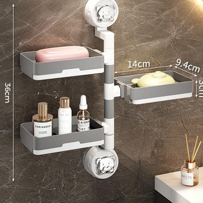 Detachable Suction Cup Soap Holder Dish