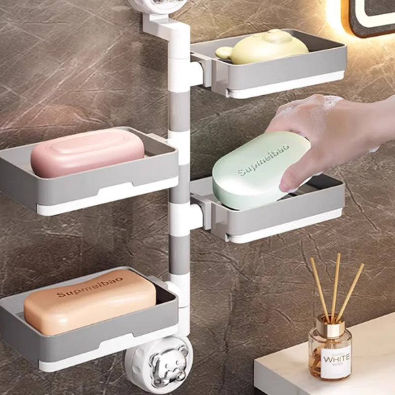 Detachable Suction Cup Soap Holder Dish