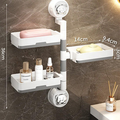 Detachable Suction Cup Soap Holder Dish