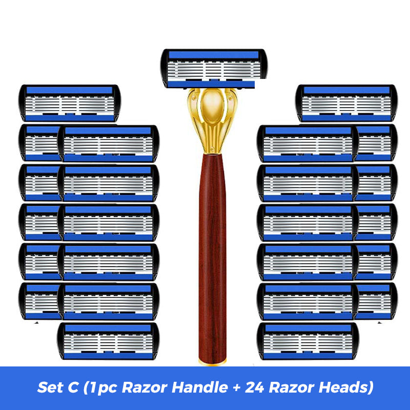 Advanced Manual Shaving Razor Blade Set