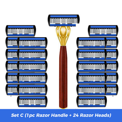 Advanced Manual Shaving Razor Blade Set