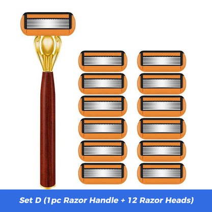 Advanced Manual Shaving Razor Blade Set
