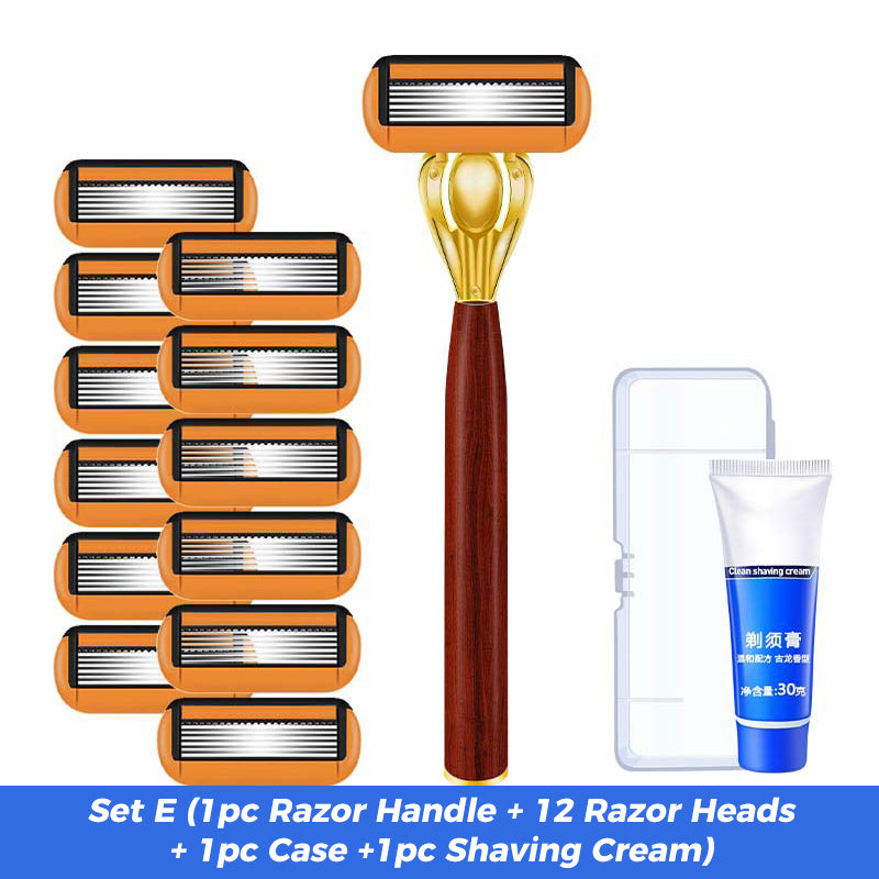 Advanced Manual Shaving Razor Blade Set