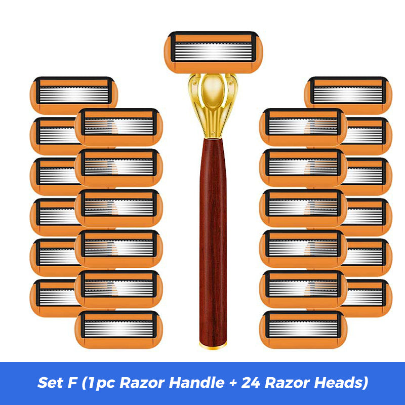 Advanced Manual Shaving Razor Blade Set